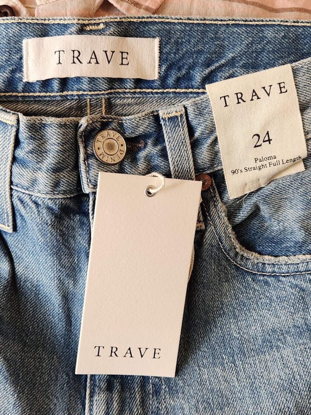 TRAVE Paloma 90's Straight Full Length Women's Jeans -Sz 24 - NEW NWT - Picture 6 of 7